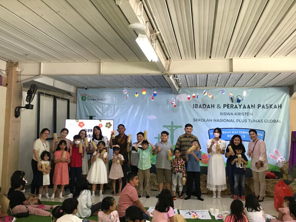 perayaan paskah di Sekolah Tunas Global Depok 3