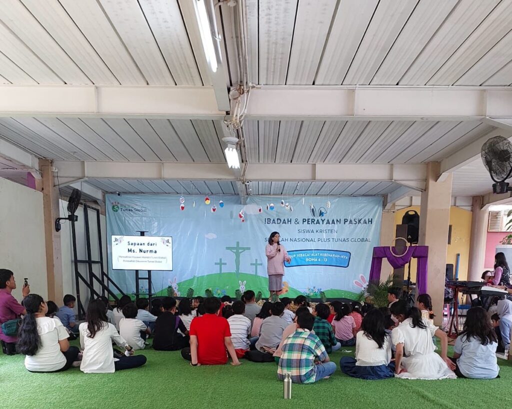 perayaan paskah di Sekolah Tunas Global Depok 6