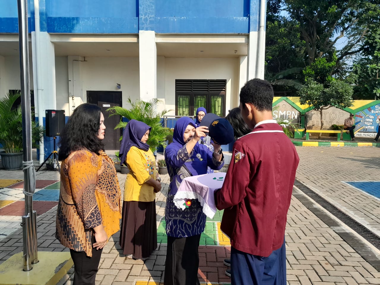 Pelepasan siswa SMPN 23 Depok 1