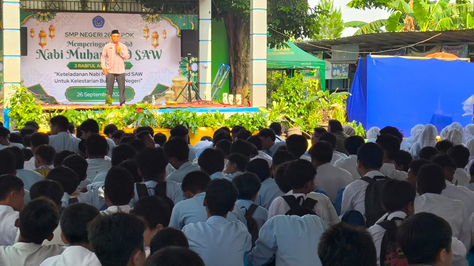 SMPN 26 Depok maulid nabi dan ulang tahun 3