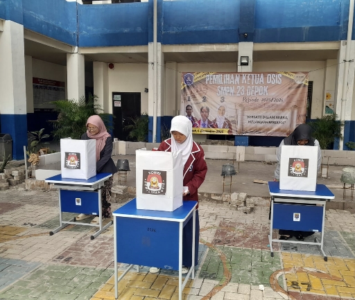 SMPN 23 Depok pemilihan OSIS 1