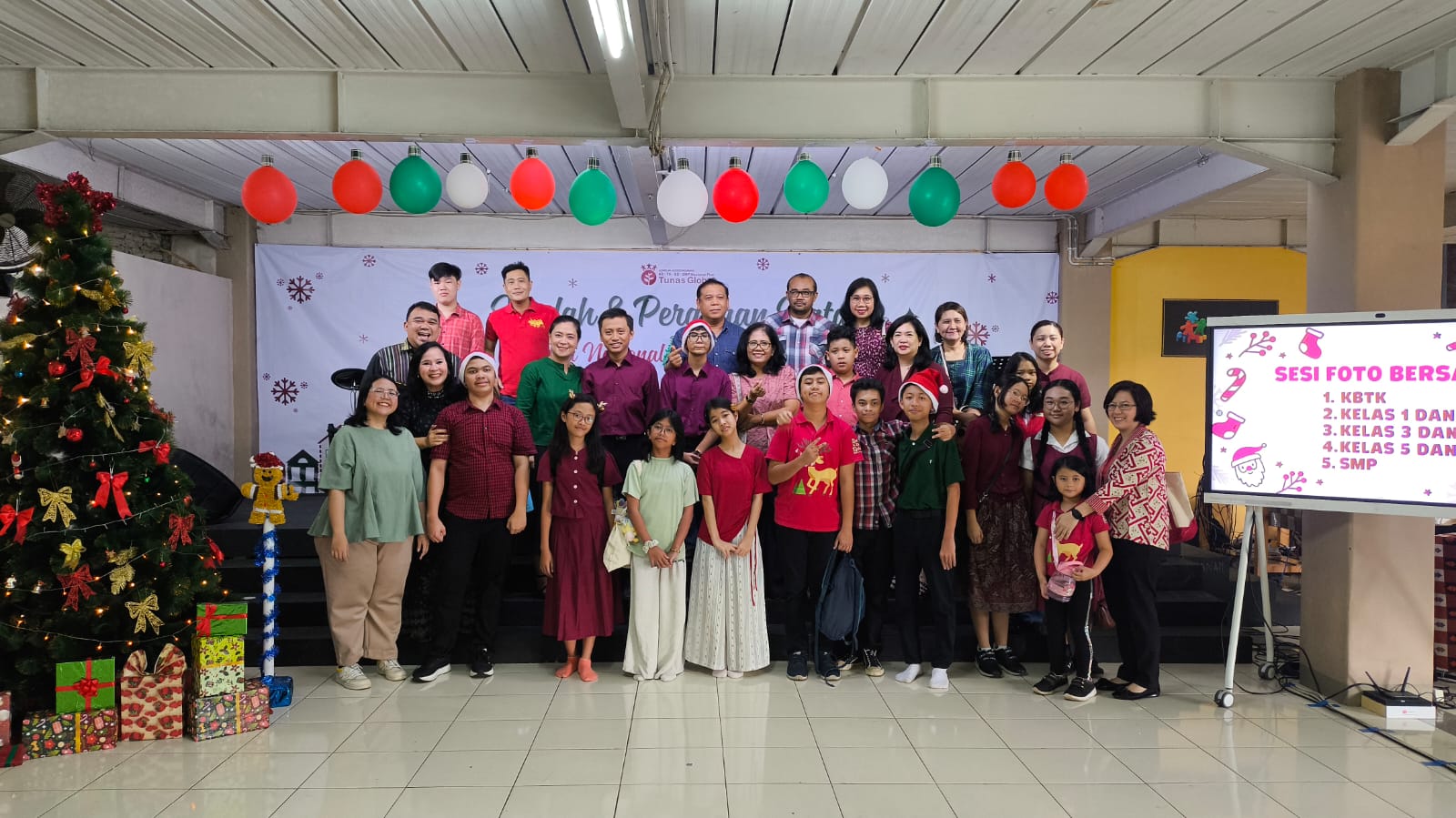 Perayaan Natal di Sekolah NP Tunas Global 1