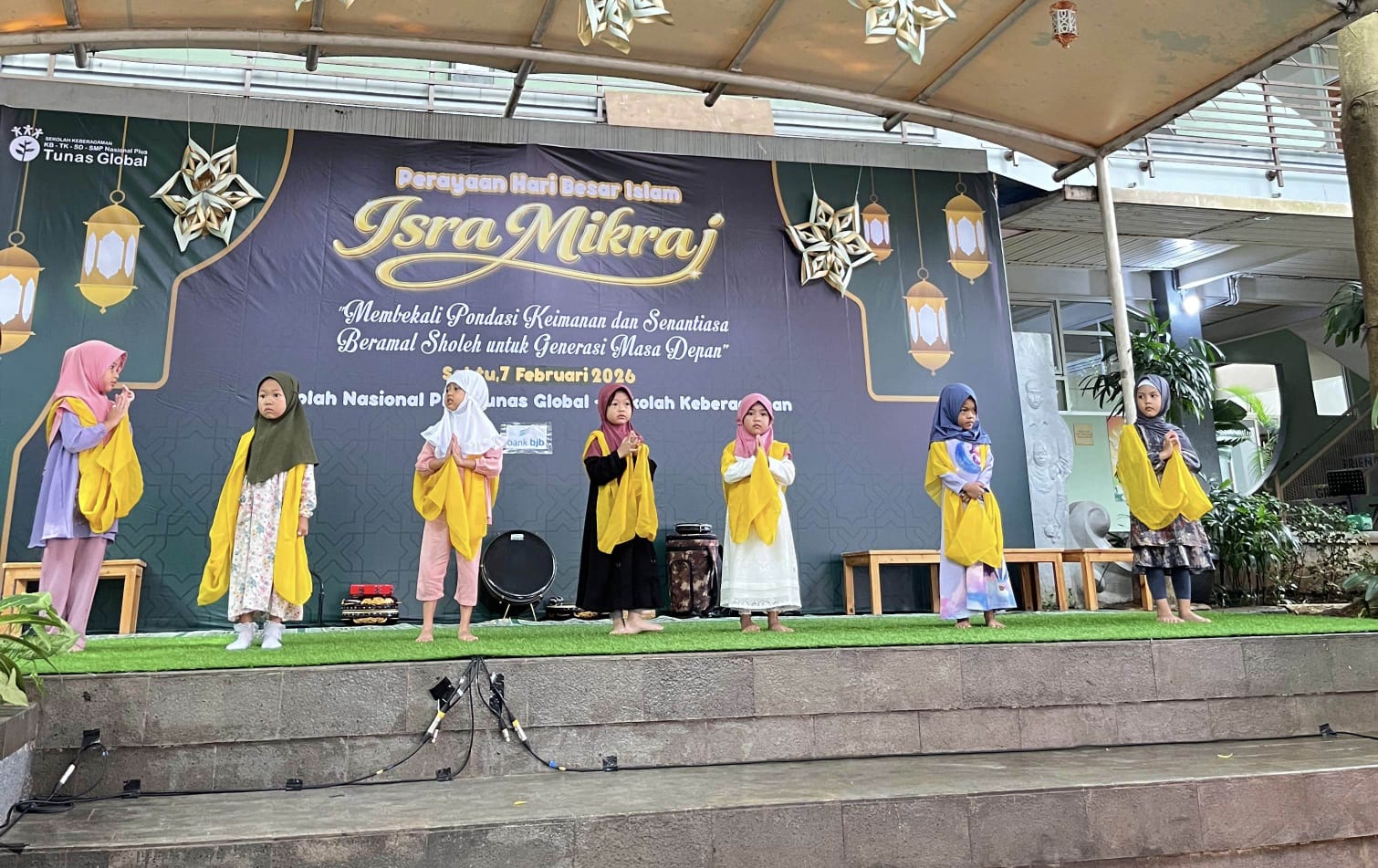 Isra miraj di Sekolah NP Tunas Global Depok 3