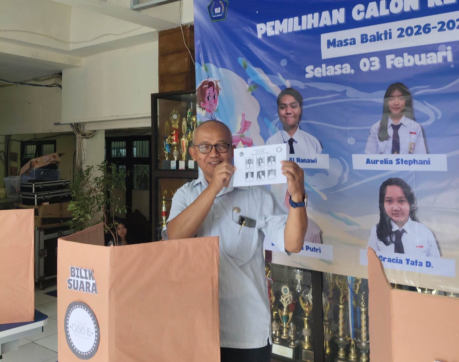 SMPN 16 Depok pemilihan OSIS 3