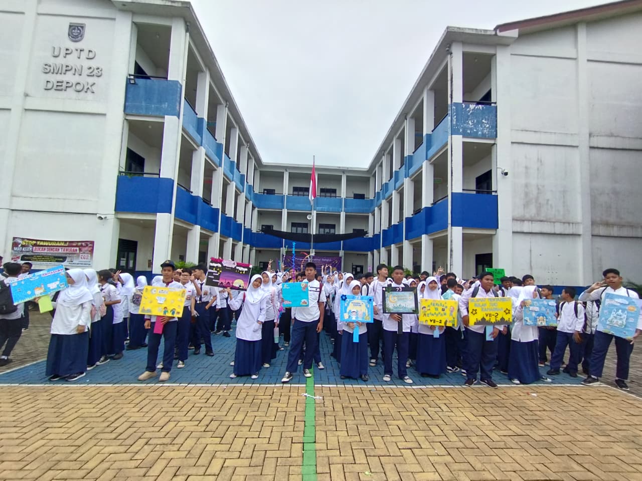 sambut bulan ramadan di SMPN 23 Depok 2