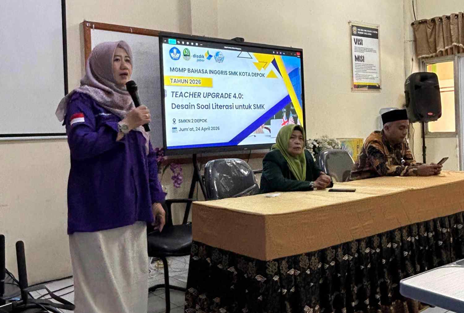 MGMP Bahasa Inggris SMK Kota Depok pelatihan 1