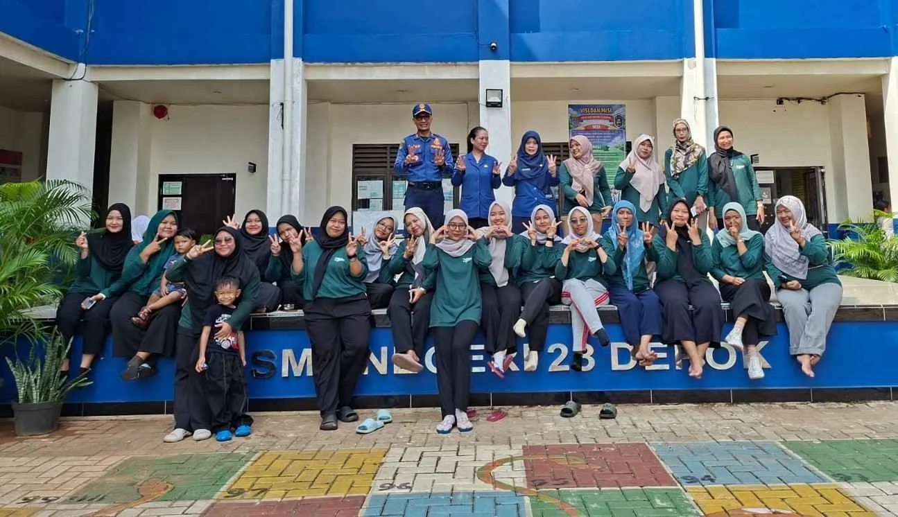 SMPN 23 Depok cegah kebakaran di sekolah 1