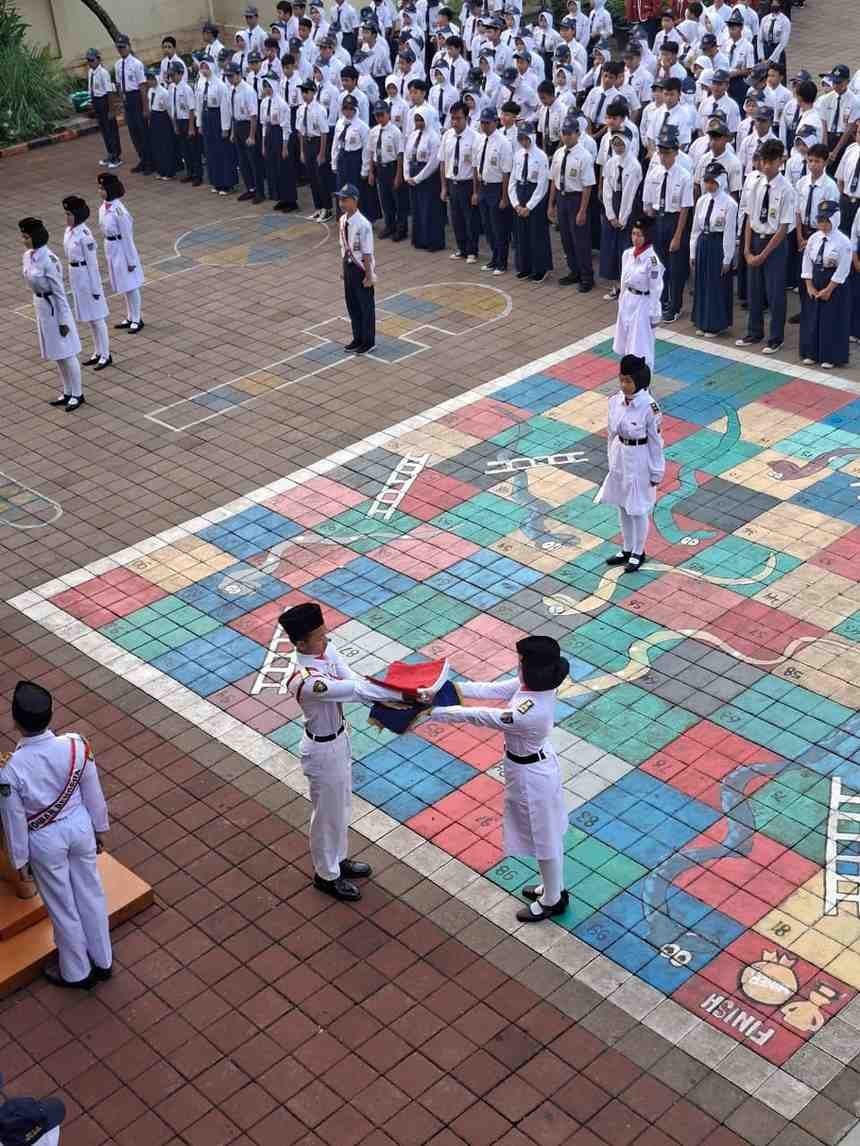 SMPN 29 Depok upacara Hari Kesaktian pancasila 3