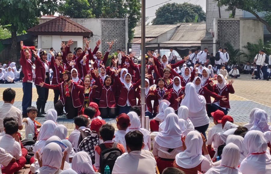 Penampilan ekskul SMPN 23 Depok di MPLS 6
