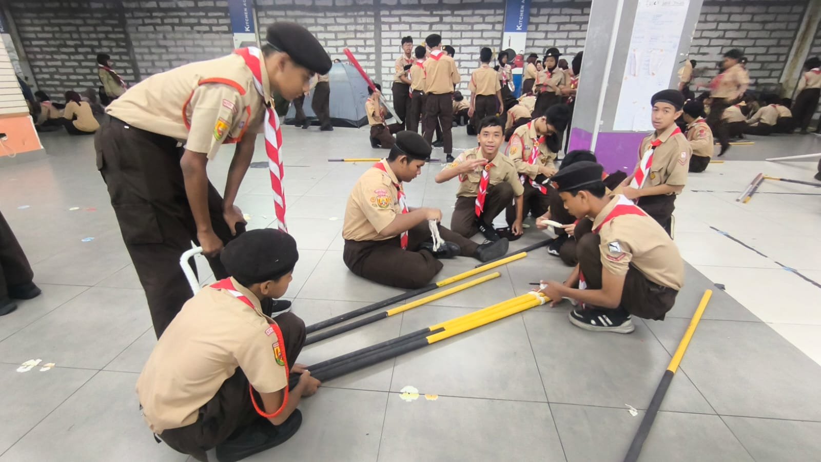 Latihan gabungan pramuka kwaran sukmajaya 1