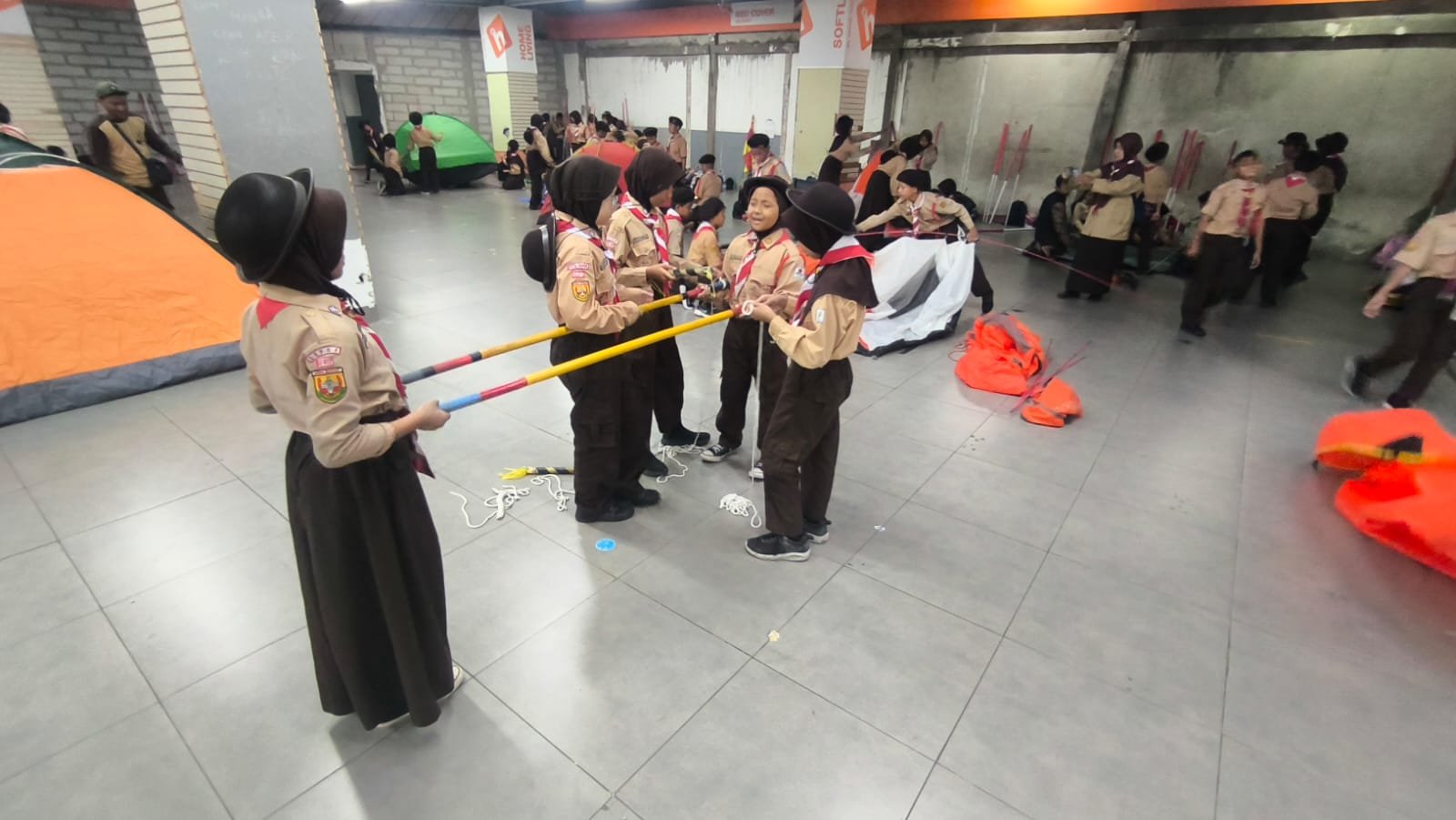 Latihan gabungan pramuka kwaran sukmajaya 6