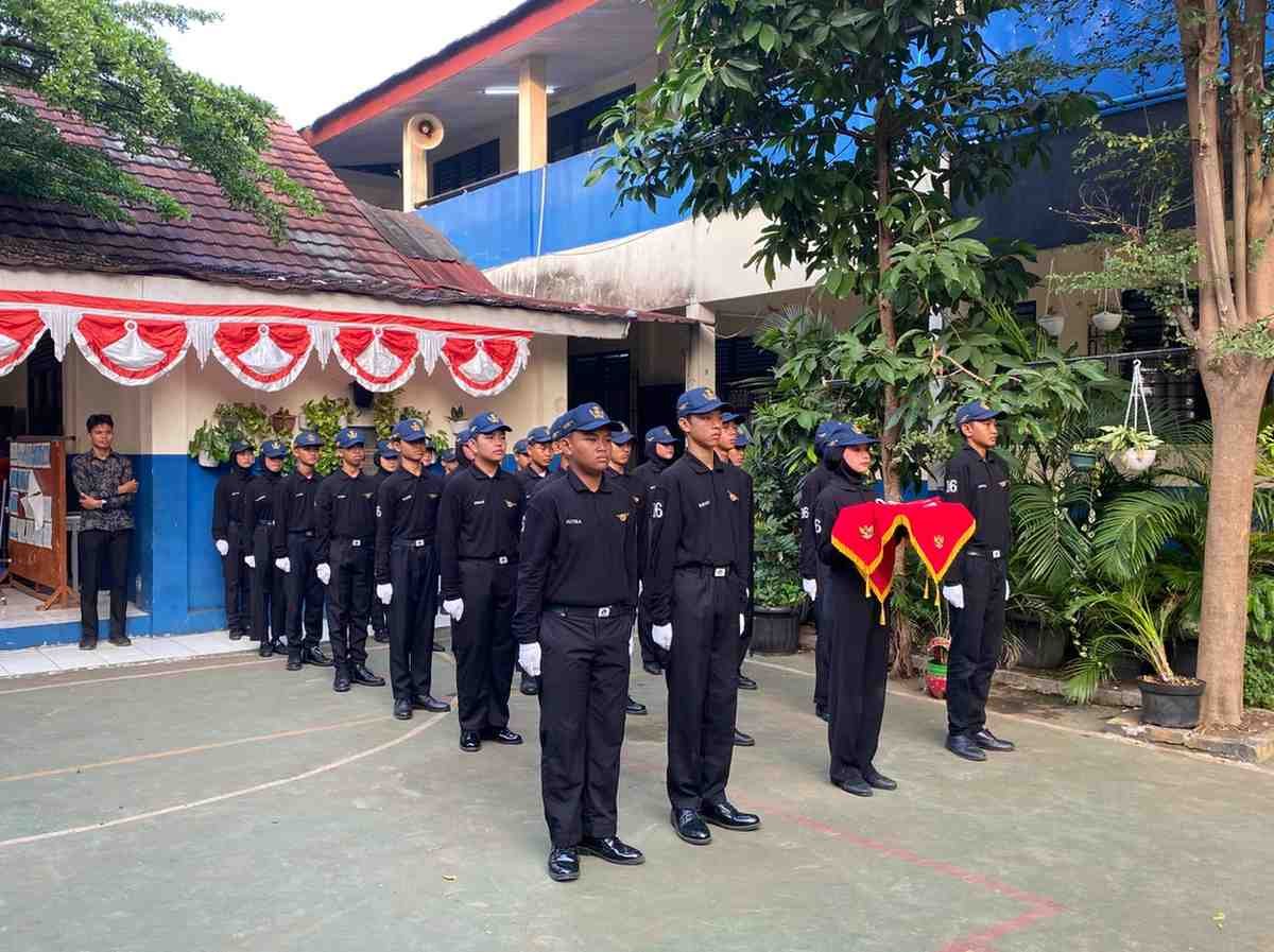 Upacara kemerdekaan SMPN 16 Depok 3