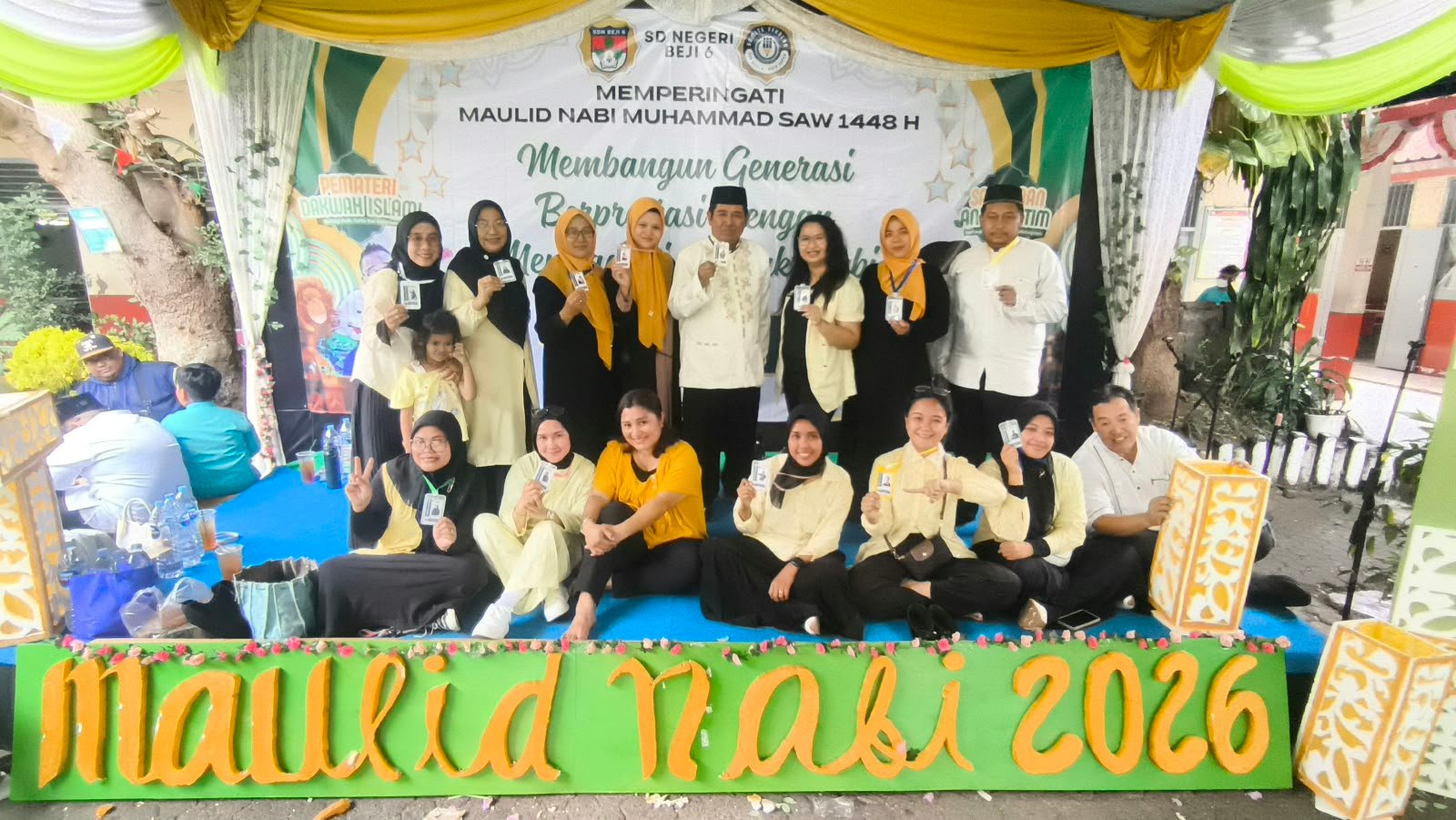 SDN Beji 6 gelar maulid nabi muhammad 1