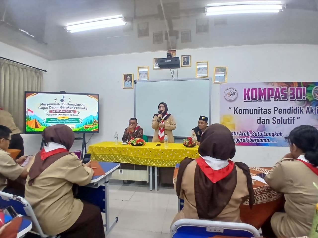 SMPN 30 Depok kukuhkan gugus depan 1