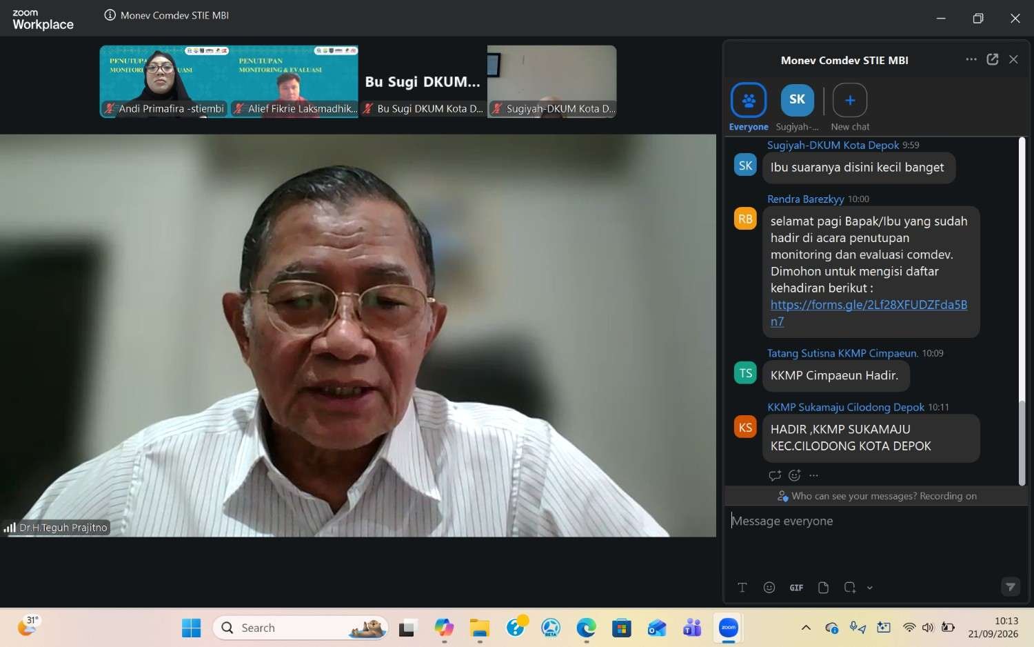 STIE MBI dengan koperasi merah putih 2