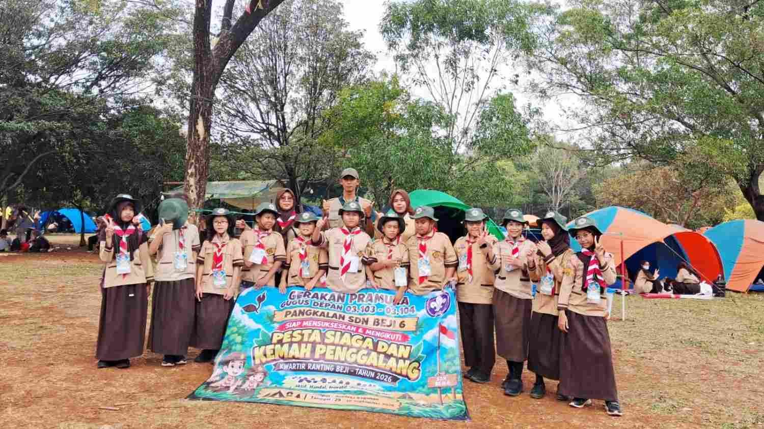 Kwaran Kecamatan Beji gelar kemah 1