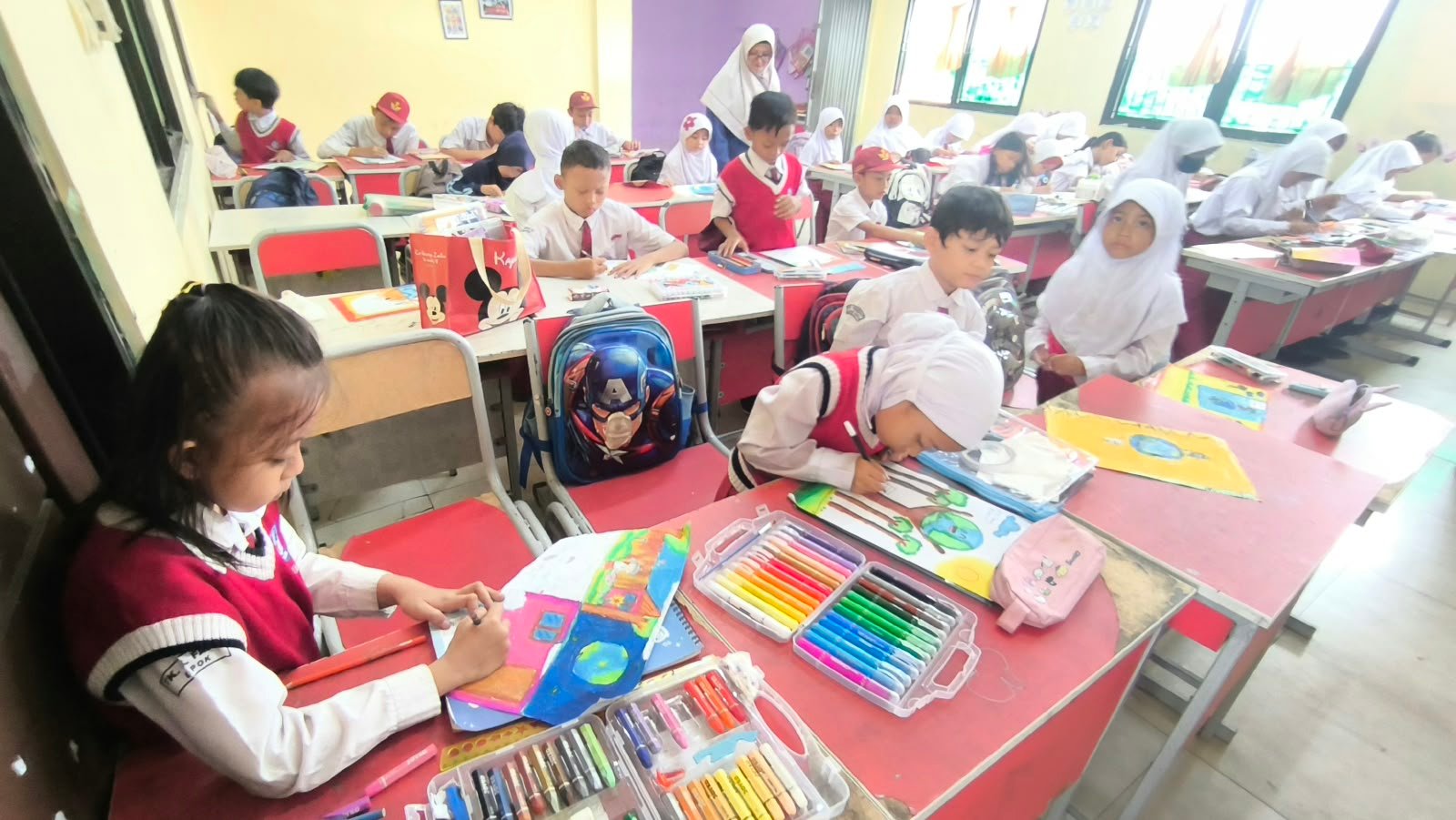 SDN Sawangan 1 kegiatan literasi 1