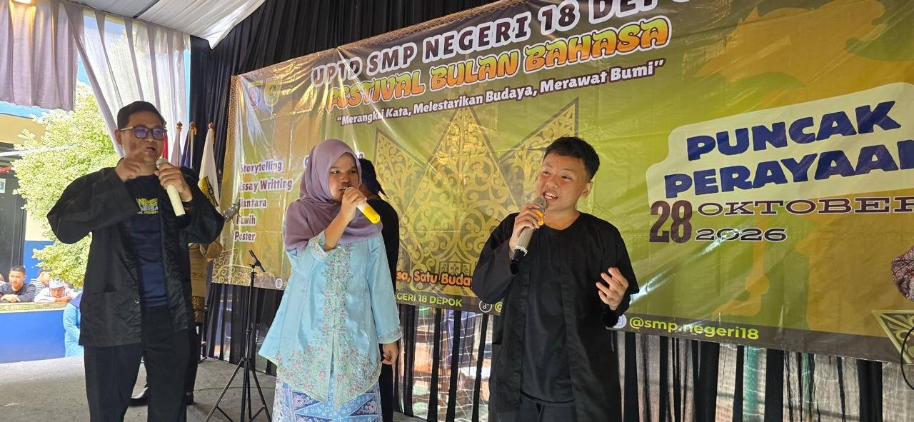 SMPN 18 Depok gelar festival bulan bahasa 1