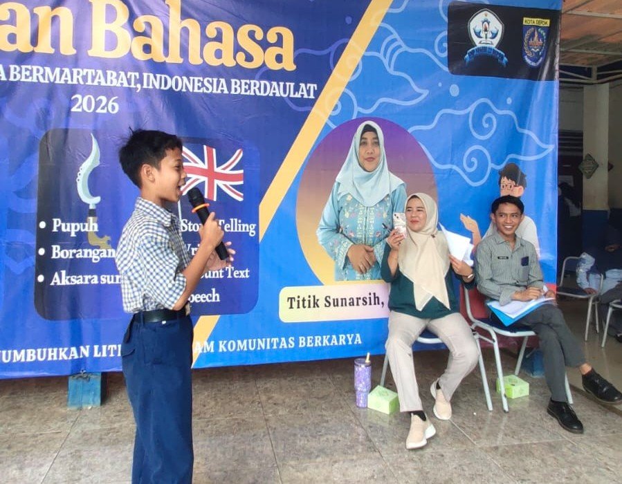 SMPN 22 Depok lomba bulan bahasa 3