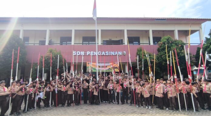 SDN Pengasinan 3 kegiatan pramuka 2