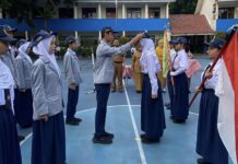 Regenerasi Kepemimpinan di SMPN 4 Depok : Disha Gantikan Reksa Jadi Ketua OSIS Regenerasi OSIS SMPN 4 Depok 1