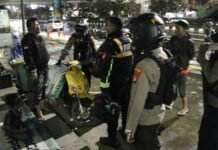 Antisipasi Begal dan Tawuran, Tim 3P Polres Metro Depok Gelar Razia Malam