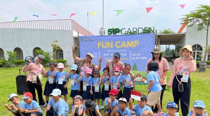 Fun Camp Sip Garden: Siswa KB TK Tunas Global Belajar Kemandirian di Alam Fun Camp KB dan TK NP Tunas Global Depok 1