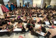 Kwaran Sukmajaya Berinovasi: Siswa Dirikan Tenda Persari di dalam Mal Kwaran Kecamatan Sukmajaya gelar persari di dalam mal 1