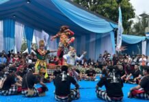 Penampilan Ogoh-ogoh Meriahkan Lebaran Depok 2026