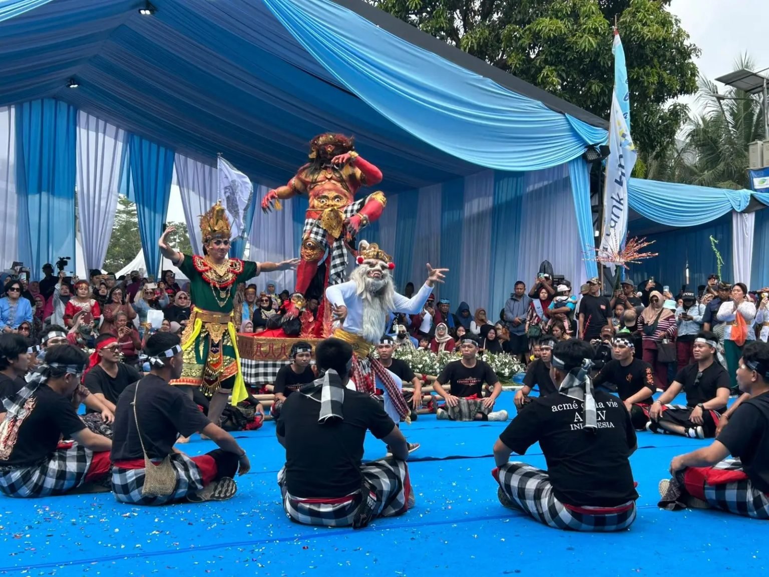 Penampilan Ogoh-ogoh Meriahkan Lebaran Depok 2026