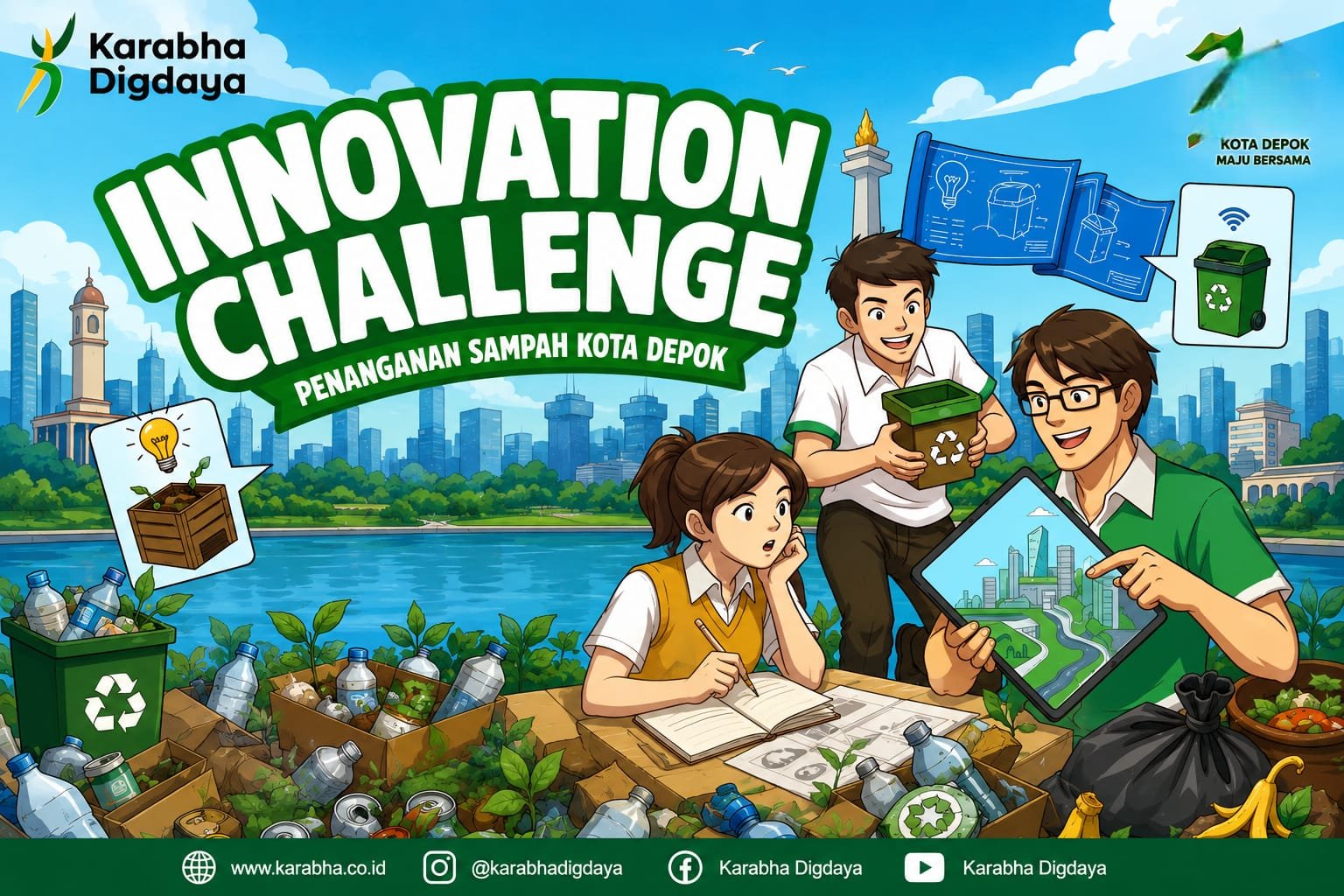 PT Karabha Digdaya dan IJTI Depok Gelar Innovation Challenge Penanganan Sampah