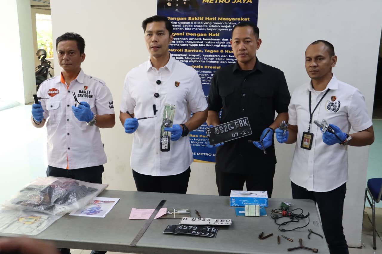 Periode April–Mei 2026, Polres Metro Depok Tangkap 6 Pelaku Curanmor