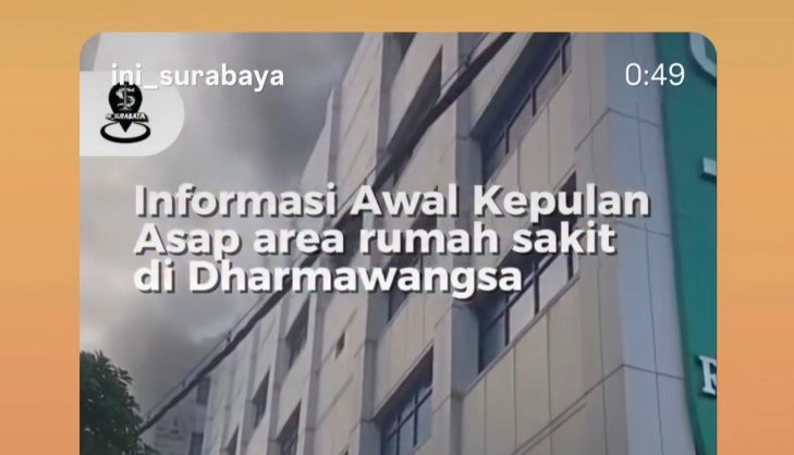 Gedung PPJT RSUD Dr Soetomo Surabaya Terbakar, 1 Pasien ICU Meninggal