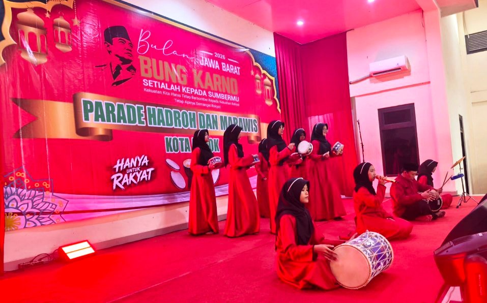 Bulan Bung Karno, 22 Tim Adu Skill dalam Parade Hadroh dan Marawis PDI Perjuangan Depok