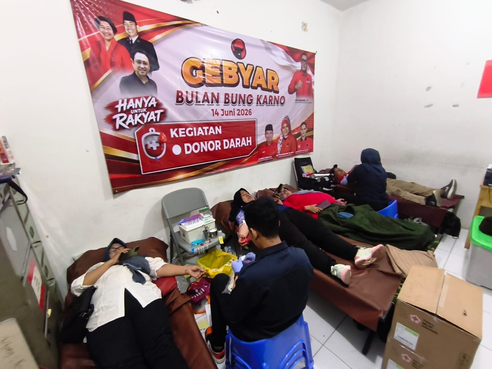 Bulan Bung Karno, PDI Perjuangan Depok Gelar Donor Darah Hingga Stand Up Comedy