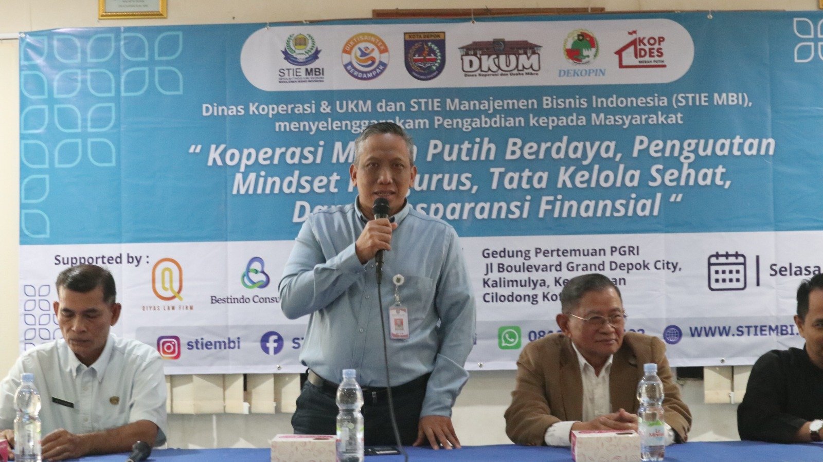 STIE MBI Gelar Kick-Off Community Development: “KKMP Berdaya, Penguatan Mindset, Tata Kelola yang Baik, dan Transparansi Keuangan” STIE MBI acara tentang koperasi 1
