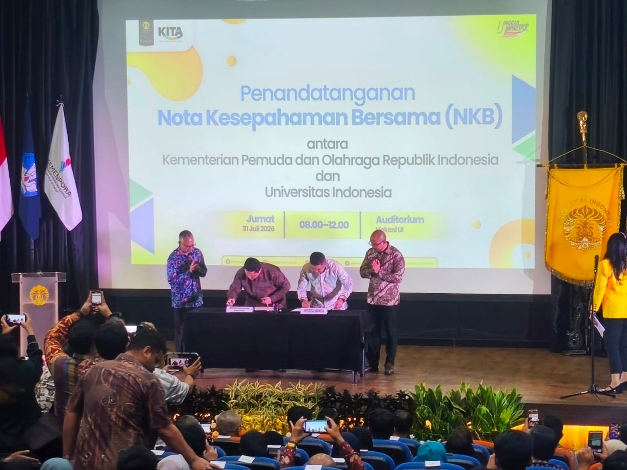 Gandeng Kemenpora, UI Jamin Masa Depan Atlet Lewat Sekolah Vokasi