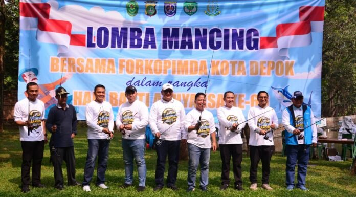 Sinergitas Tanpa Batas, Forkopimda Depok Gelar Lomba Mancing Peringati Hari Bhakti Adhyaksa ke-66