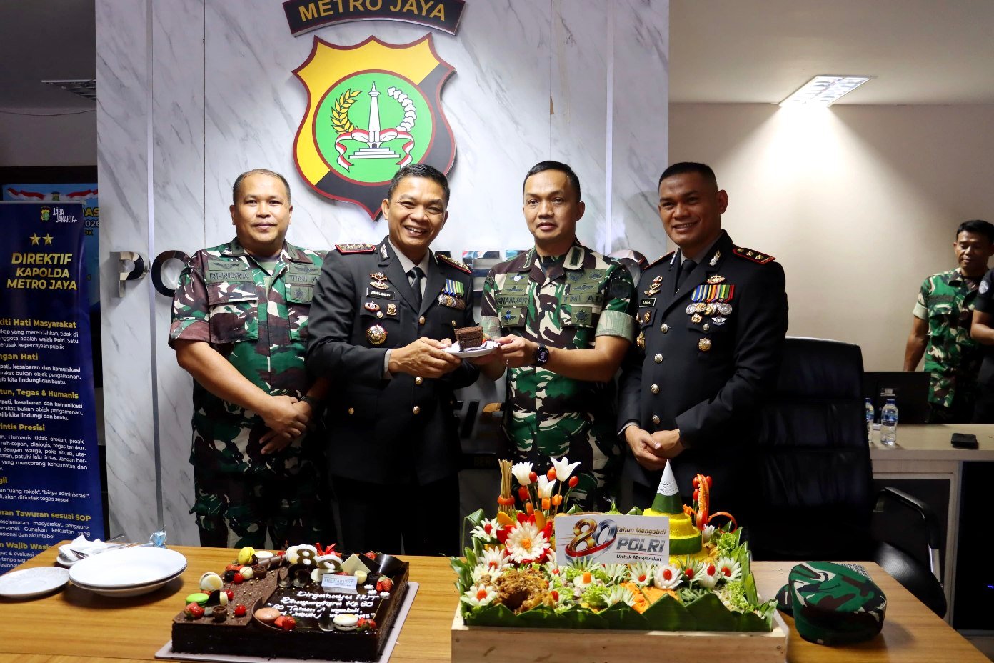 Sinergi Tanpa Batas, Kodim Depok Beri Kejutan di HUT Bhayangkara ke-80