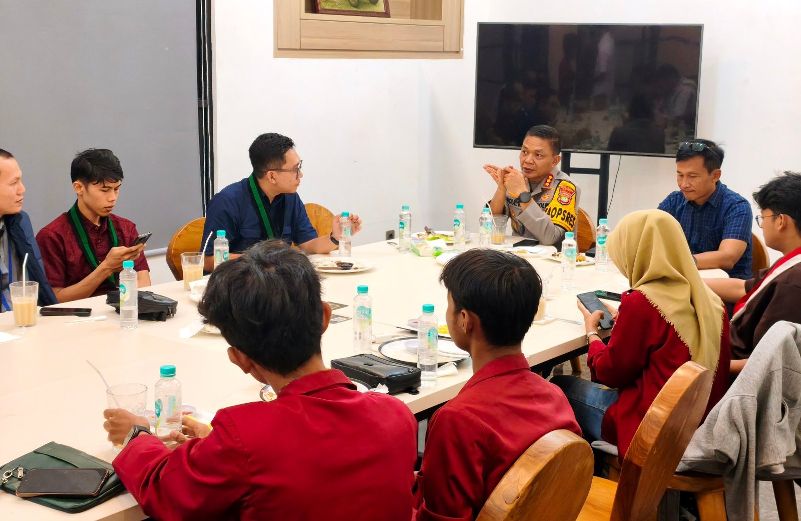 Polres Metro Depok dan Elemen Mahasiswa Rajut Kedamaian Kota