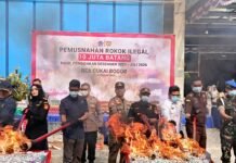Bea Cukai Bogor Musnahkan 10 Juta Batang Rokok Ilegal