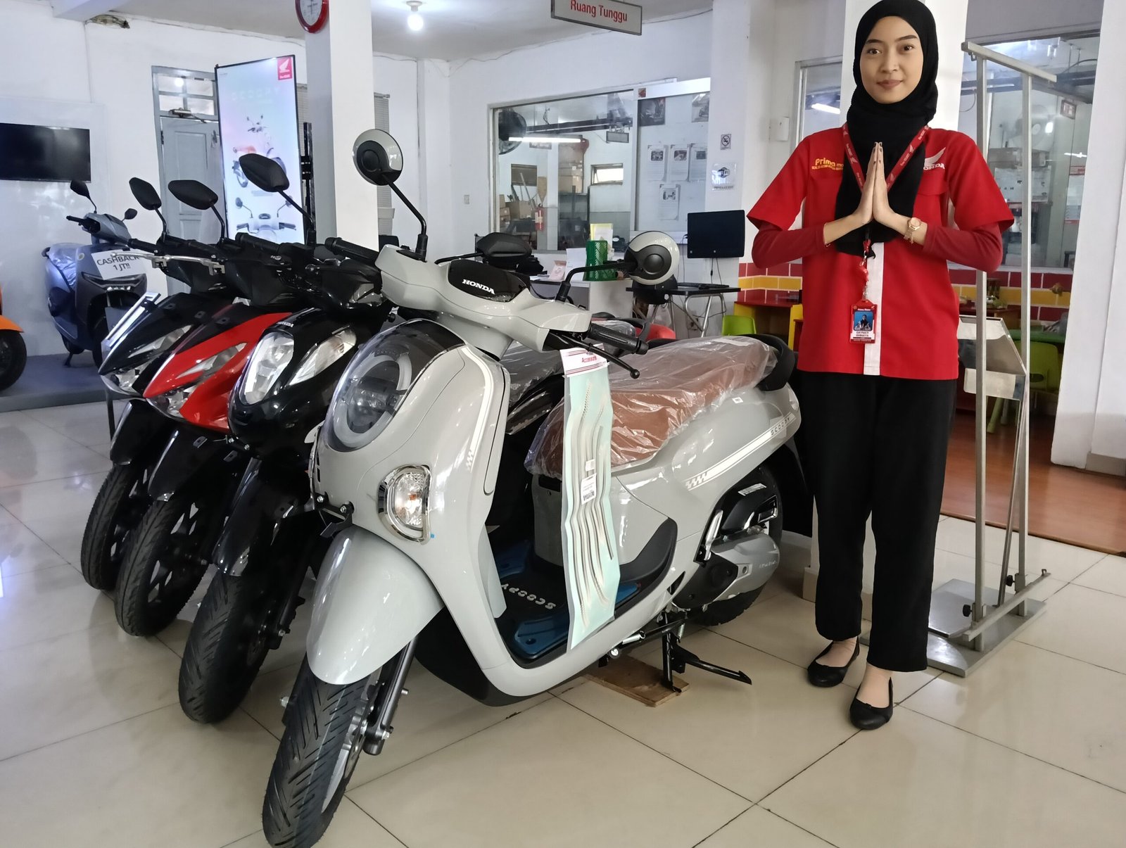 Dealer Honda Prima Kasih Diskon Scoopy Rp500 Ribu dan Cashback Motor Listrik Rp1 Juta