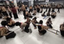 Latihan Gabungan Kwarran Sukmajaya Diikuti 327 Penggalang, Dihiasi Musik dari Barang Bekas Latihan gabungan pramuka kwaran sukmajaya 7
