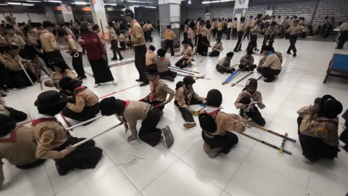 Latihan gabungan pramuka kwaran sukmajaya 7