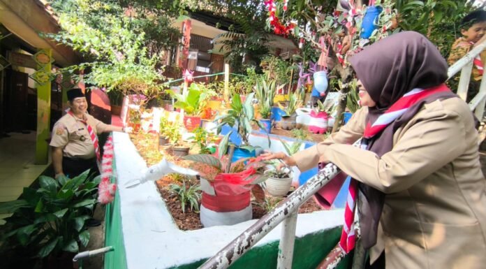 Semarak HUT ke-81 RI, SDN Pondok Cina 3 Gelar Lomba Kebersihan Hingga Voli Persahabatan Lomba SDN Pondok Cina 3 d