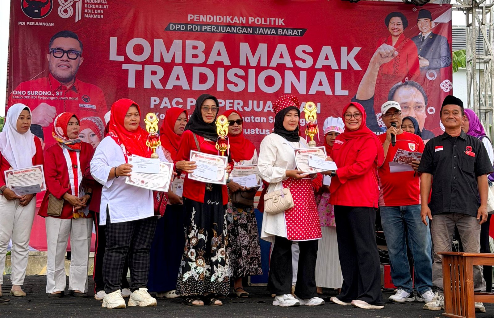 Lestarikan Kuliner Nusantara, PDI Perjuangan Depok Gelar Lomba Memasak Antar-Posyandu di Sawangan