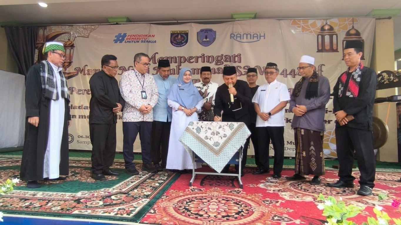 SMPN 29 Depok Meresmikan “Daarus Sa’adah” Jadi Nama Musalanya, Walikota Harap Lahirkan Generasi Berkarakter SMPN 29 Depok maulid nabi dan peresmian musala 2