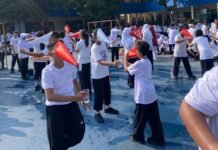 SMPN 4 Depok Rayakan HUT ke-81 RI dengan Lomba Kreatif yang Libatkan Murid Hingga Guru SMPN 4 Depok rayakan kemerdekaan Indonesia 4
