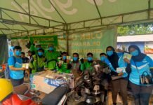 Pasca Erupsi Krakatau, Kalbe Bagikan Seribu Masker di Depok