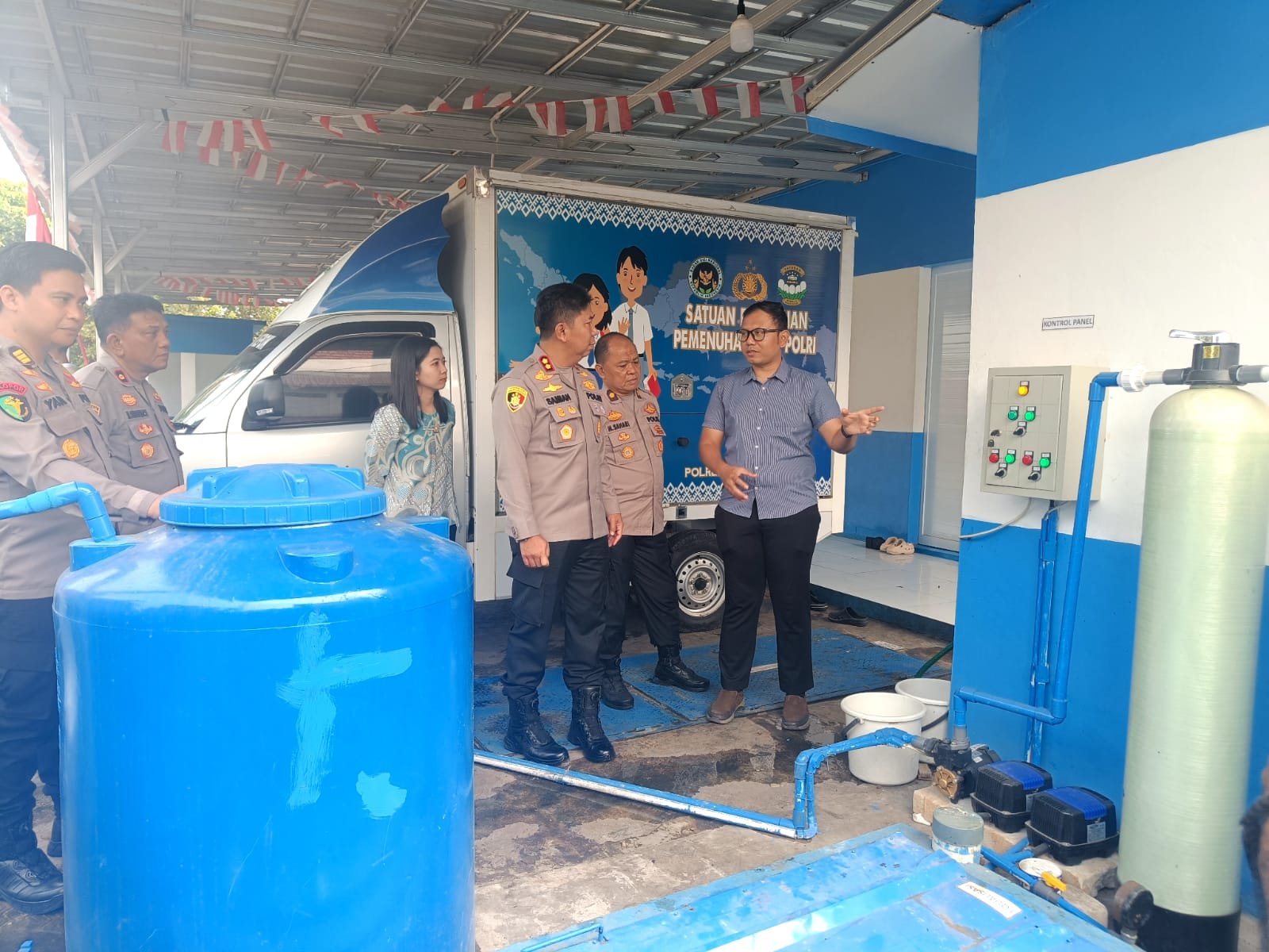 Wakapolres Metro Depok Cek Kesiapan Dapur SPPG Tajurhalang